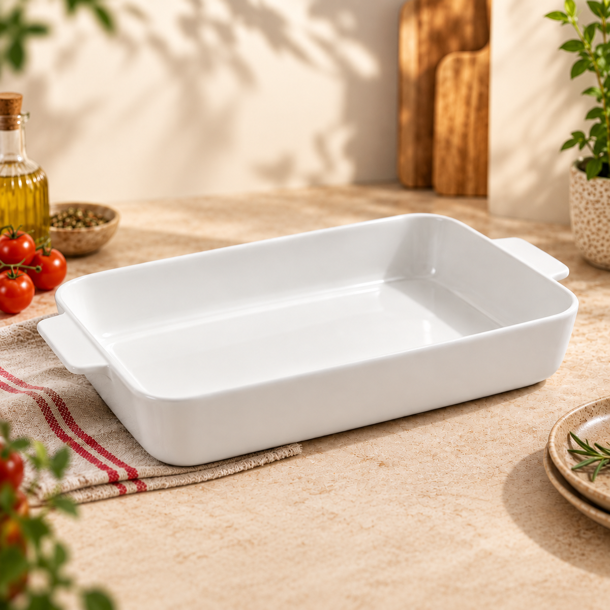 DANNY HOME ceramic baking dishwhite ceramic baking dishrectangular ceramic baking dishceramic bakeware trayrectangular baking trayceramic casserole dishlasagna baking dishoven to table baking dishceramic baking tray Pakistanceramic bakeware PakistanDANNY HOME white rectangular ceramic baking dish for lasagna, casseroles, baked pasta, roasting and oven-to-table serving.