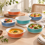 Danny Home 6-Piece Ceramic Bowl Set – Multicolour Soup & Snack Bowls | Premium ServewareAdd a pop of colour and sophistication to your dining table with the Danny Home 6-Piece Ceramic Bowl Set from Home Hatch. Each bowl is crafted from high-quality ceramic with a smooth glazed finish, making it perfect for both everyday use and special occasions. Whether you’re serving soup, snacks, cereal, desserts, or side dishes, this set blends practicality with premium style for Pakistani homes that value quality