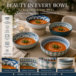 DANNY HOME set of 4 premium 8.5-inch porcelain soup plates with deep round design for soup, pasta, salad, cereal, rice, and everyday dining.DANNY HOME porcelain soup platesporcelain soup plates set of 48.5 inch soup platesdeep porcelain serving bowlsporcelain pasta bowlssoup bowls setsalad serving bowlscereal bowls porcelainpremium porcelain dinnerwaredeep serving bowls