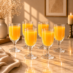 DELISOGA juice glass set, DELISOGA 340ml glasses, stemmed juice glasses, stemmed water glasses, juice glass set of 6, water glass set of 6, 340ml drinking glasses, clear glassware set, elegant drinking glasses, stemmed drinking glass set, juice serving glasses, water serving glasses, mocktail glasses, footed drinking glasses, dining table glassware, glassware set Pakistan, juice glasses Pakistan, water glasses Pakistan, DELISOGA glasses Pakistan, buy juice glass set online Pakistan