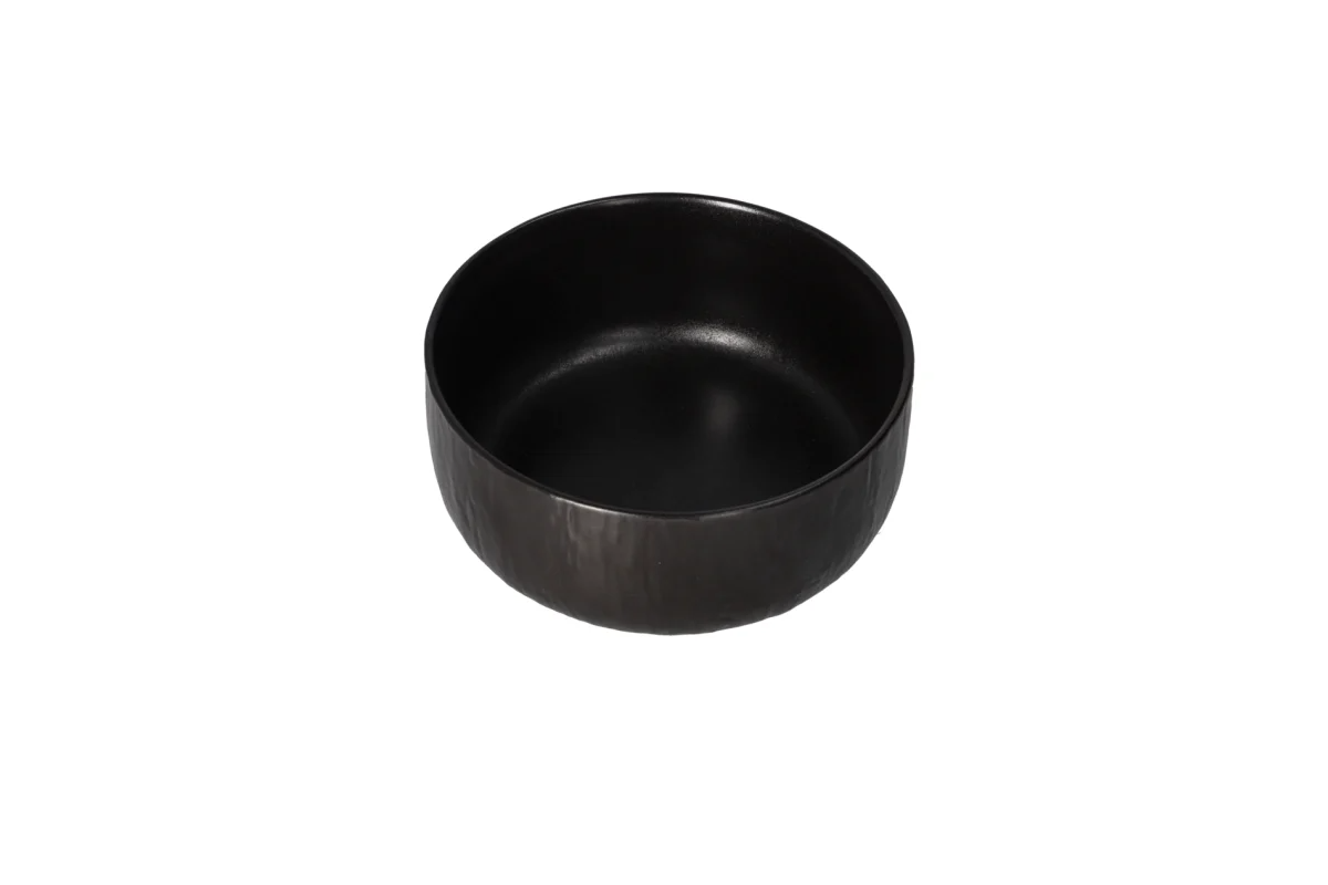 Danny Home 6" Black Multipurpose Ceramic Bowl – 1 Piece