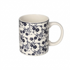 Danny Home Blue Floral Porcelain Coffee Mug 400ML | Elegant Tea & Coffee Cup