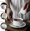 Danny Home Ceramic Milk Creamer Set – 2 Pcs (88ml) Coffee Pitcher