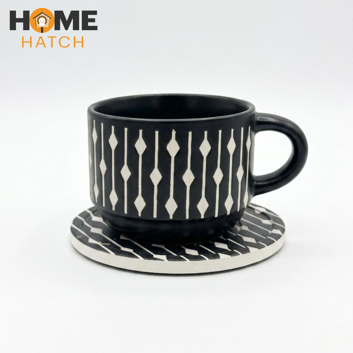 danny home handcrafted ceramic cup set of 6 with coasters tea coffee cups – Pakistan