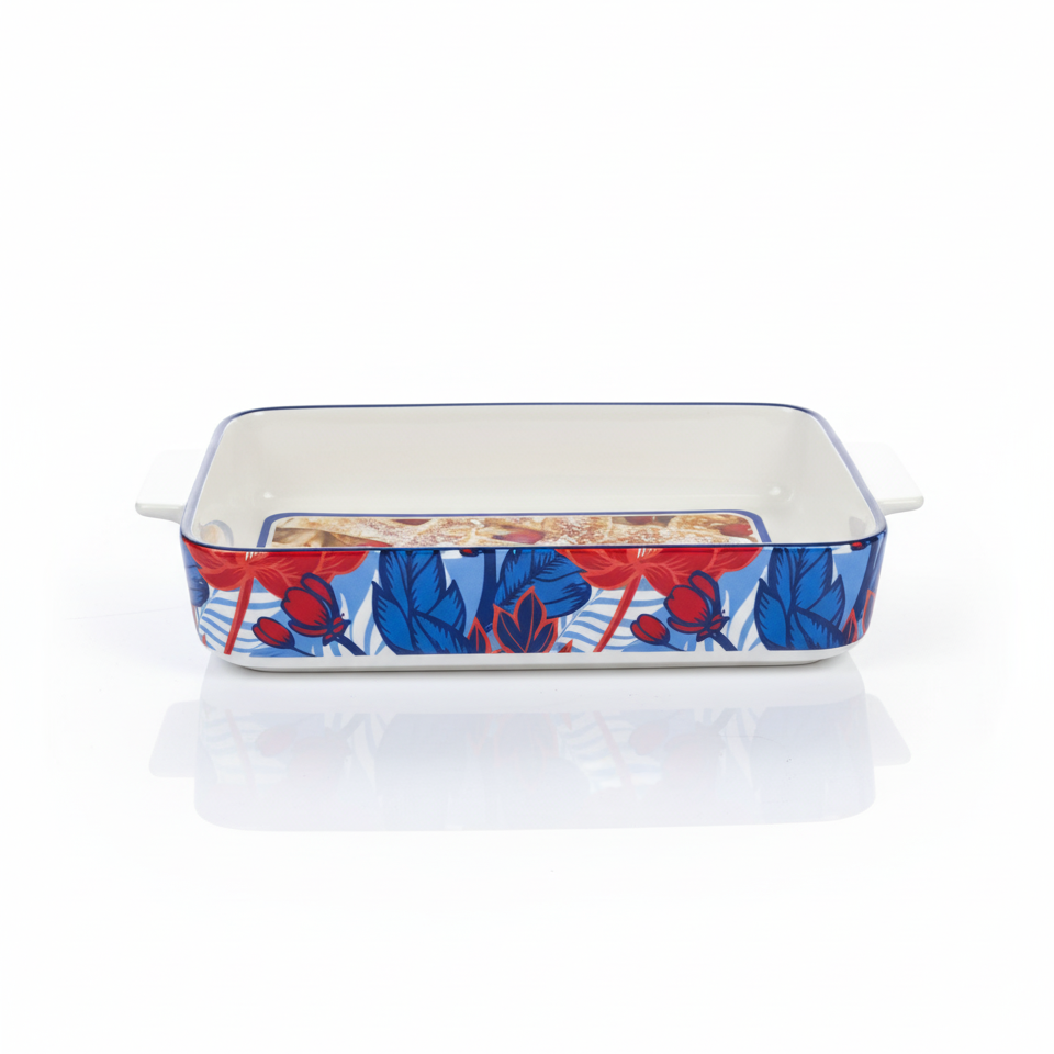 Danny Home Rectangular Ceramic Baking & Oven Tray – Premium Bakeware Dish – Home Hatch Pakistan