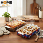 DANNY HOME Rectangular Ceramic Baking & Oven Tray – Premium Bakeware Dish