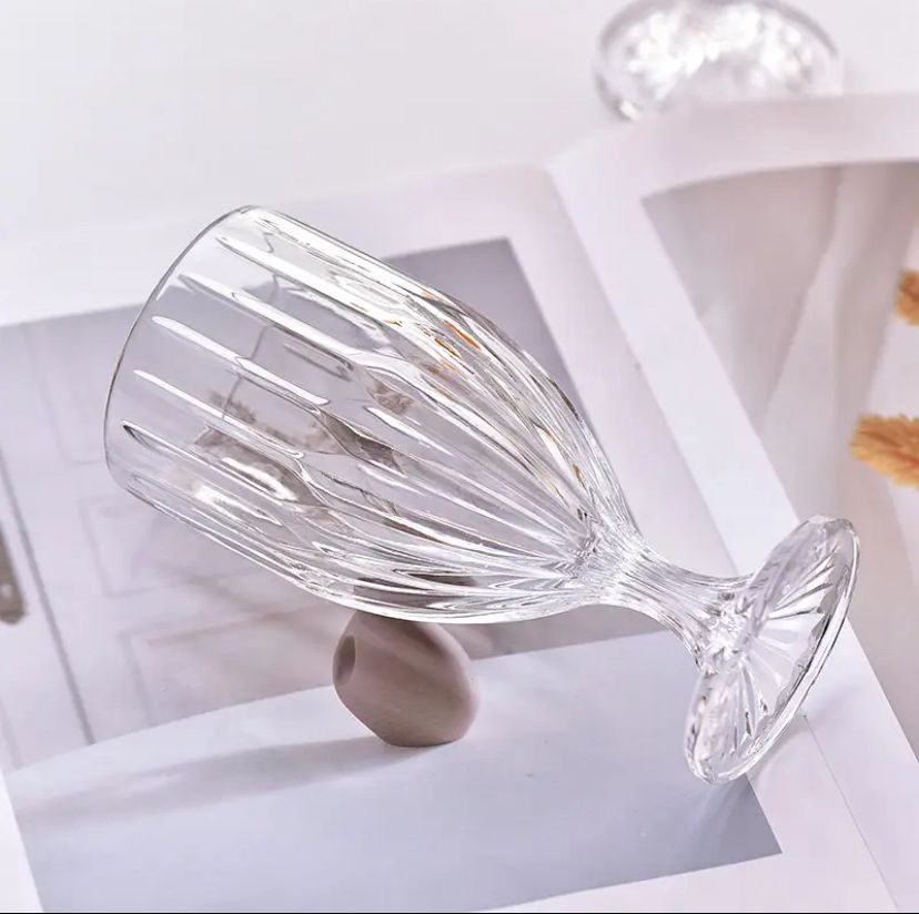 Delisoga elegant ripple glass set 6 pcs 340ml – Home Hatch Pakistan