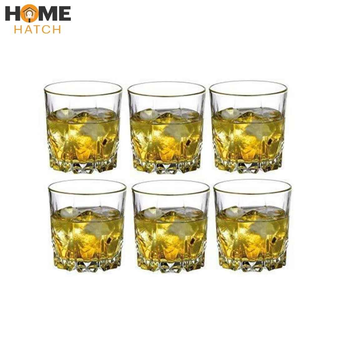 Delisoga Old Fashioned 6-Pcs Drinking Glass