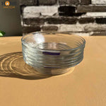 6pcs Delisoga Transparent Deep Plates | Dessert Plates | Tableware