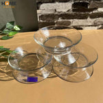 6pcs Delisoga Transparent Deep Plates | Dessert Plates | Tableware