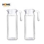 Delisoga Glass Water Jug with Lid | Simple Serving Pitcher