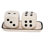 Dice Shaped Salt and Pepper Shaker Set with Tray | Kitchen Accessories-Homehatchpk