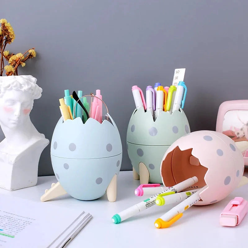 Dinosaur Egg Pen Holder | Makeup Brush Holder