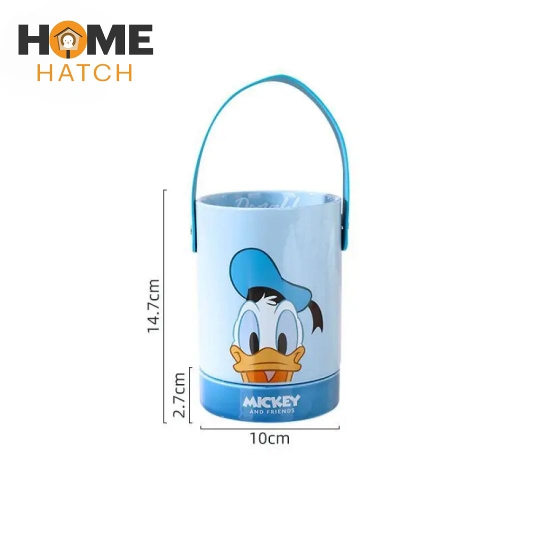 Disney Mickey Minnie Donald Duck Daisy Cute Ceramic Chopstick Barrel Drain Bucket