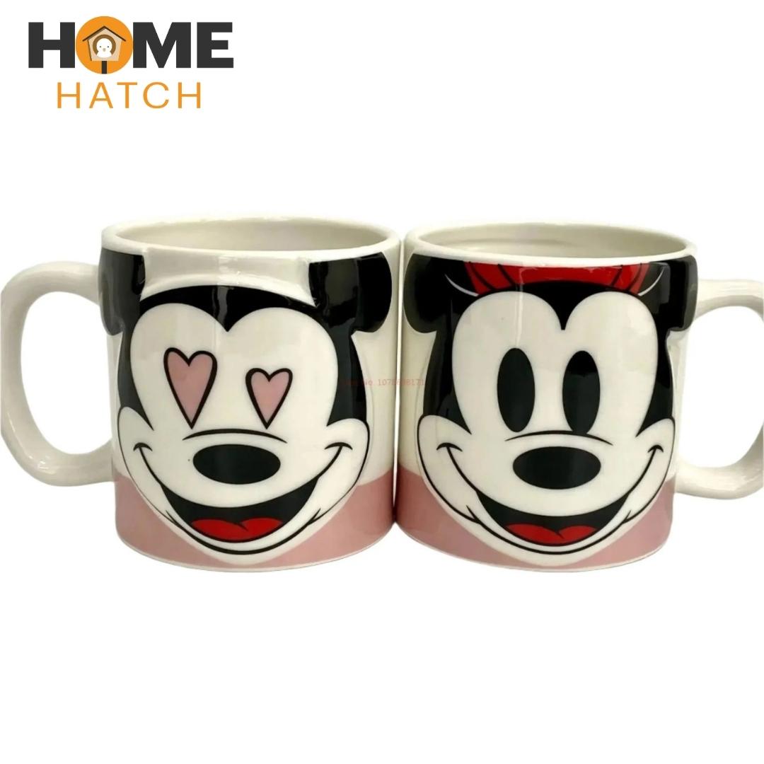 Disney Mickey & Friends Ceramic Embossed Mug – Set of 2