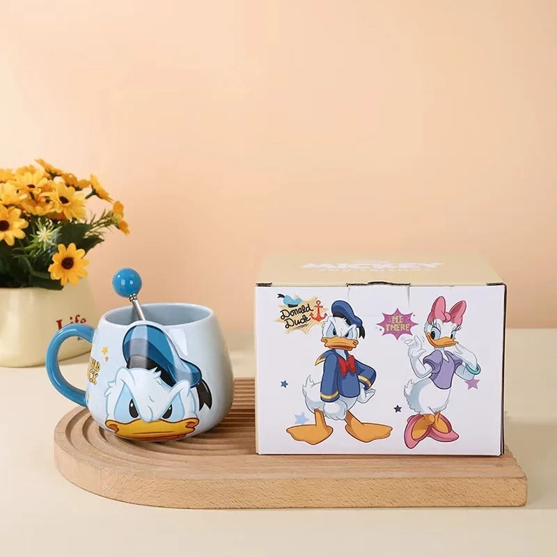 Disney Mickey & Friends Embossed Character Ceramic Mug – 450ml