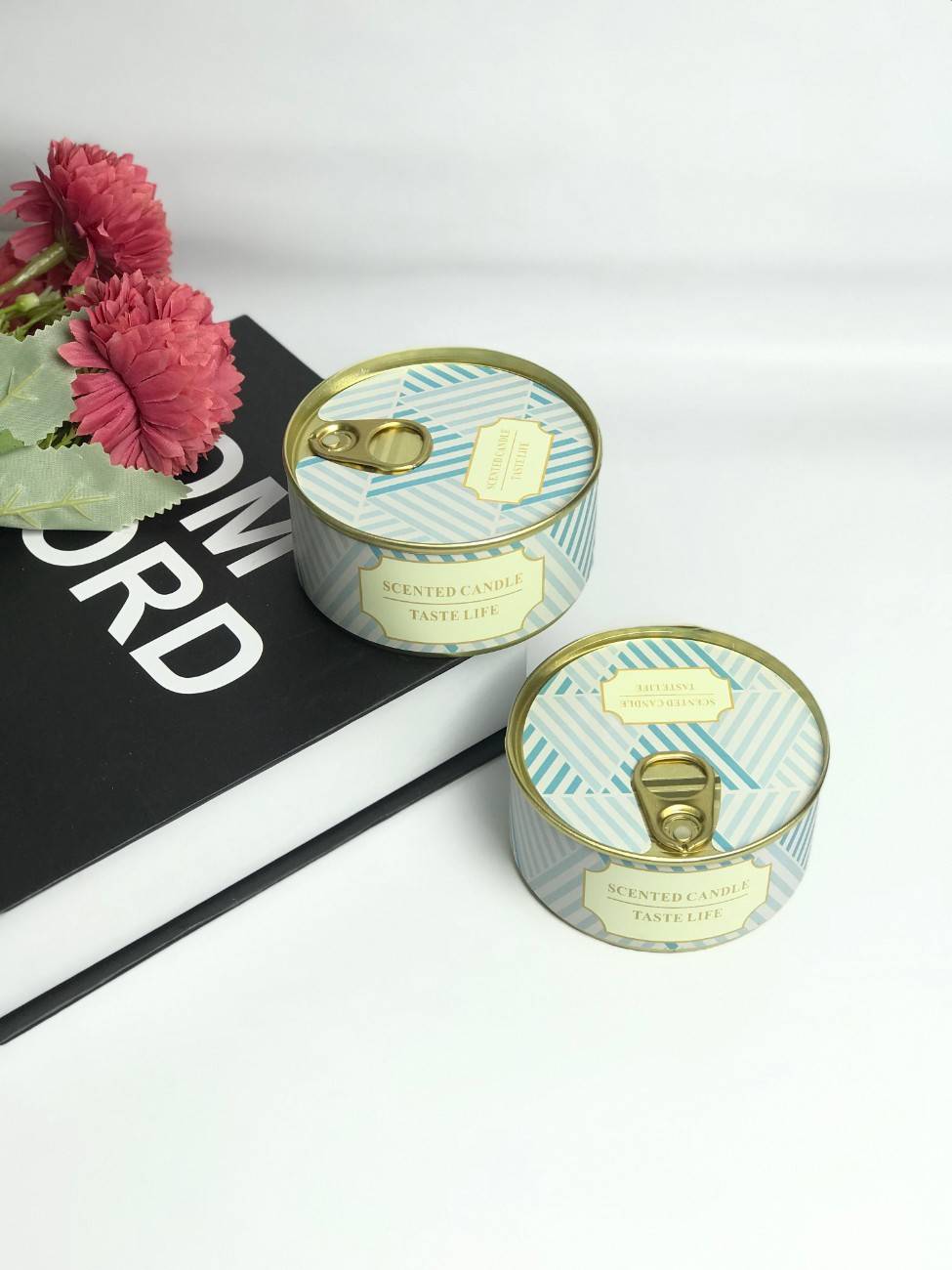 Double Wick Scented Soy Candles in Tin Can