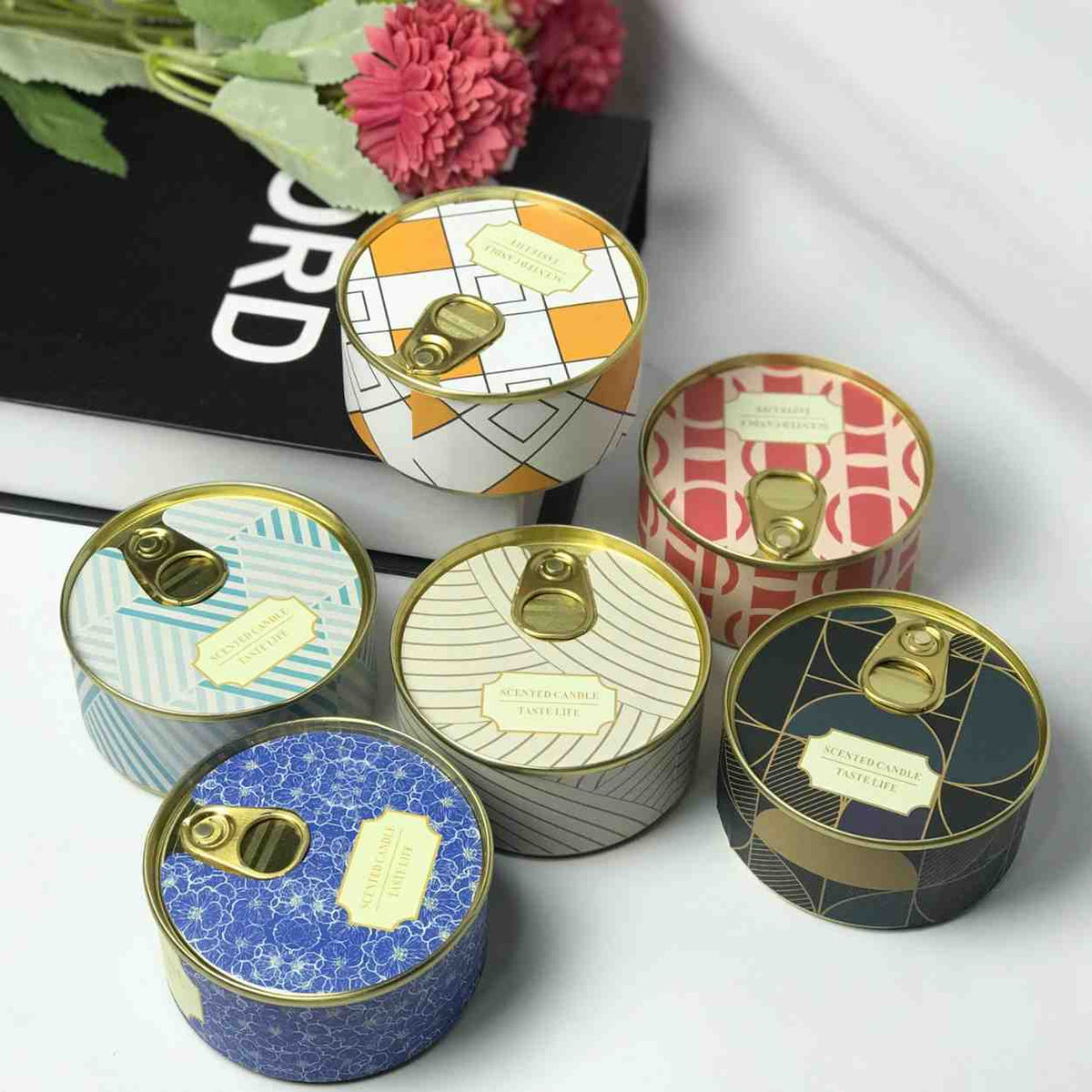 Double Wick Scented Soy Candles in Tin Can