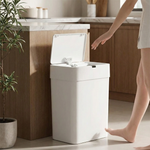 Smart Auto Sensor Trash Can Horizontal Touchless Bin for Narrow Spaces Kitchen & Bathroom Motion Waste Bin