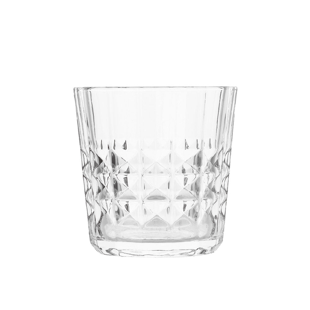 Delisoga Prism Pattern Classical Crystal Drinking Glass | Set of 6