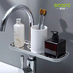 ECOCO Kitchen Faucet Drain Rack – Sink Basket & Sponge Soap Holder Organizer
