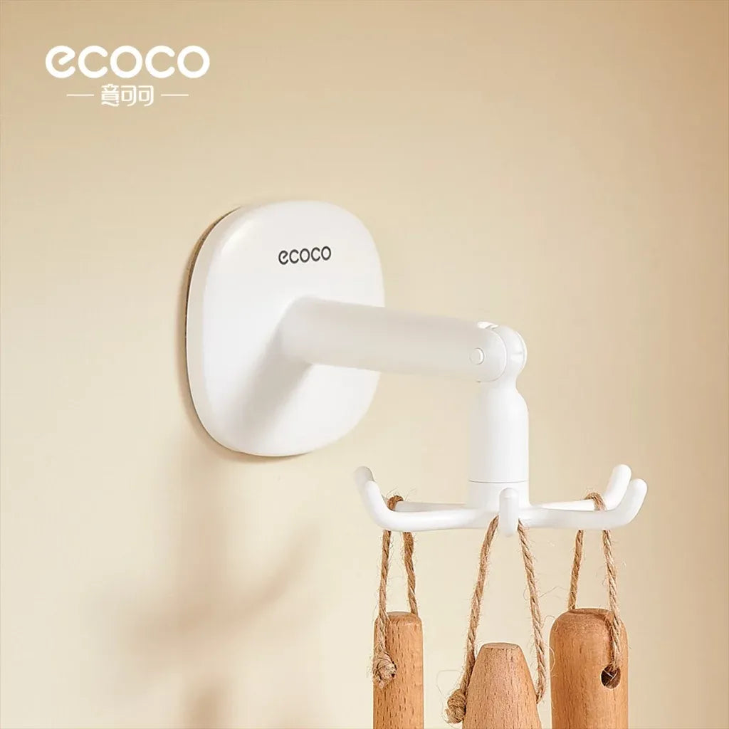 ECOCO 360° Rotating Hexagonal Wall Hook – Multifunctional Swivel Hanger – Home Hatch Pakistan