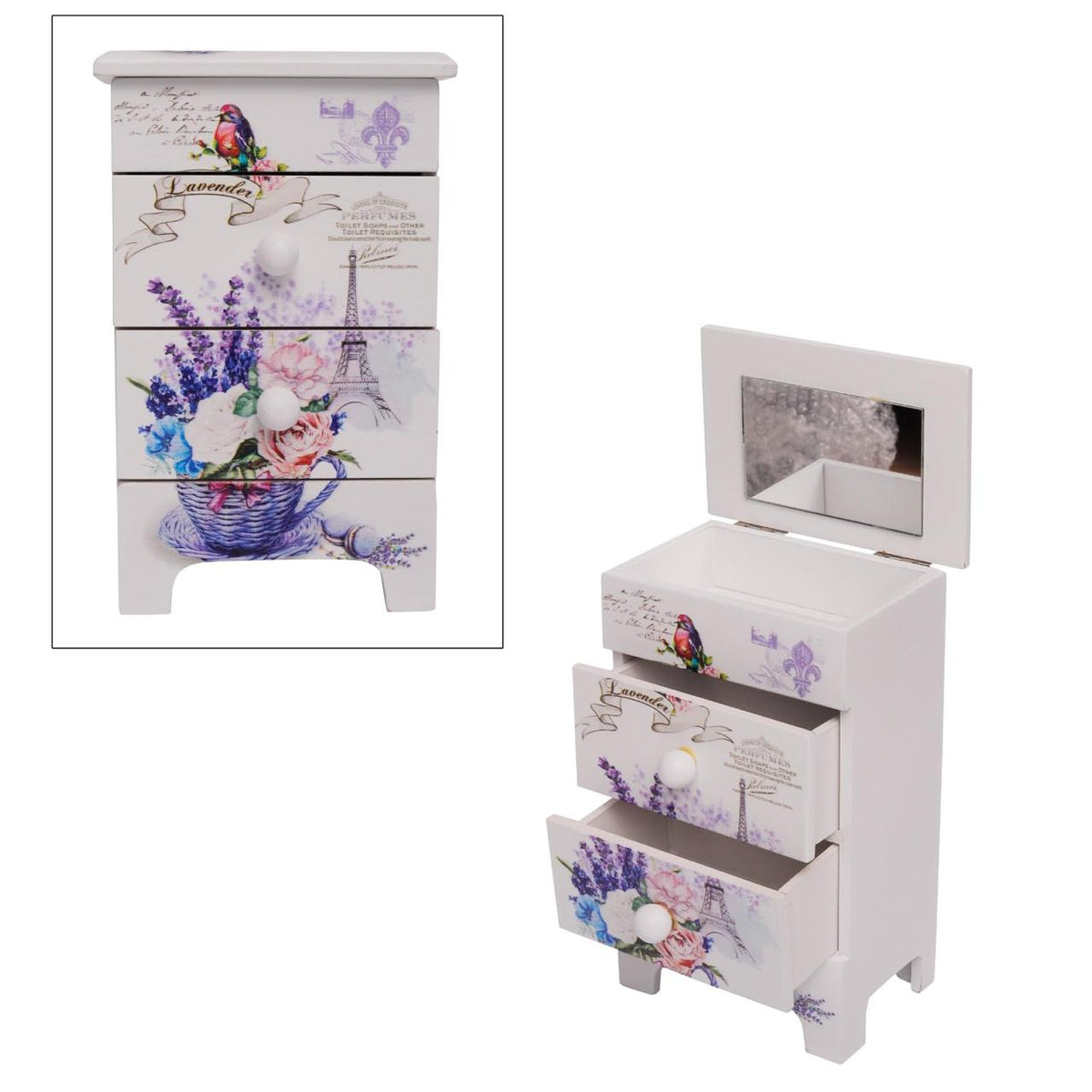 Elegant 3-Layer Jewellery Box | Storage Organizer With Mirror