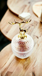 Elk Lid Glass Candy Jar | Storage Jar | Center Piece - Home Hatch