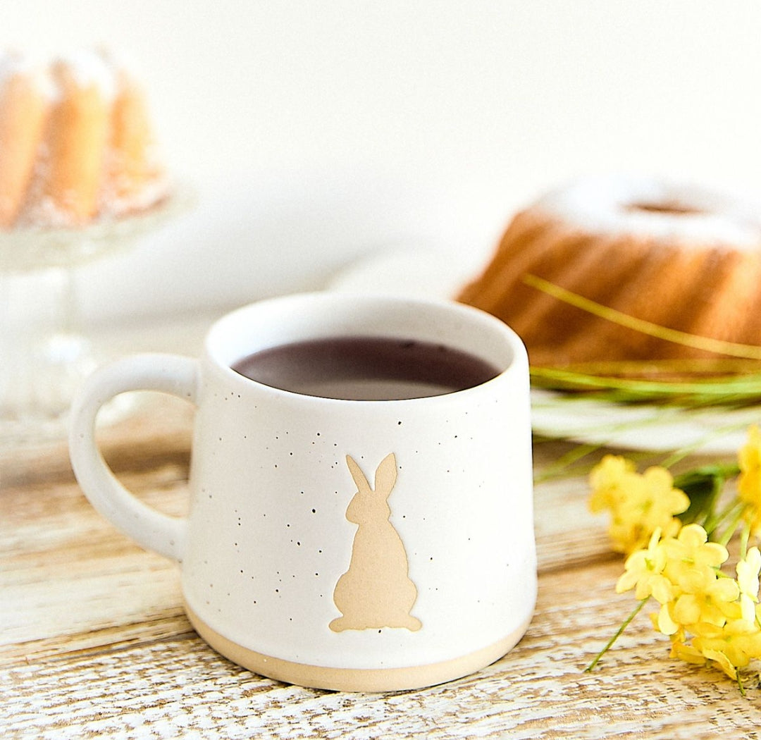 Embossed Ceramic Coffee Mug