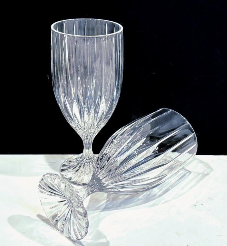 Delisoga Elegant Ripple Wine Glass Set – 6 Pcs (340ml)