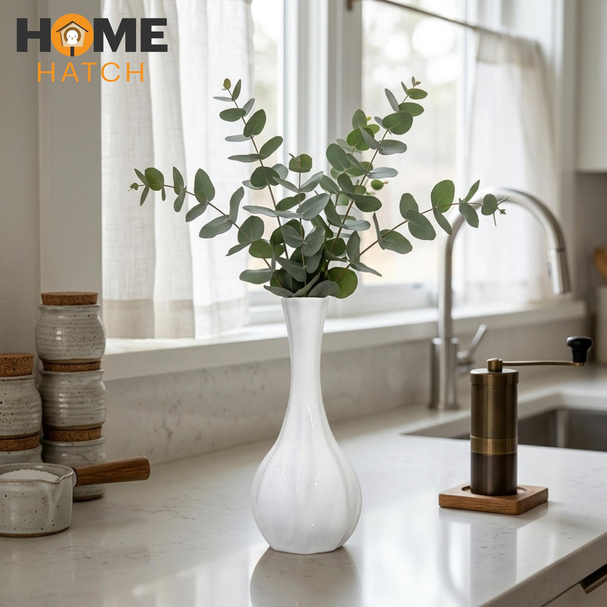 Elegant Ceramic Flower Vase | Modern Decorative Vase for Home Décor