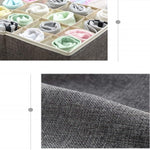 Foldable Innerwear Organizer Box | Multi-Compartment Fabric Storage for Closet & Drawers |
