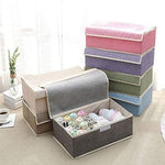 Foldable Innerwear Organizer Box | Multi-Compartment Fabric Storage for Closet & Drawers |