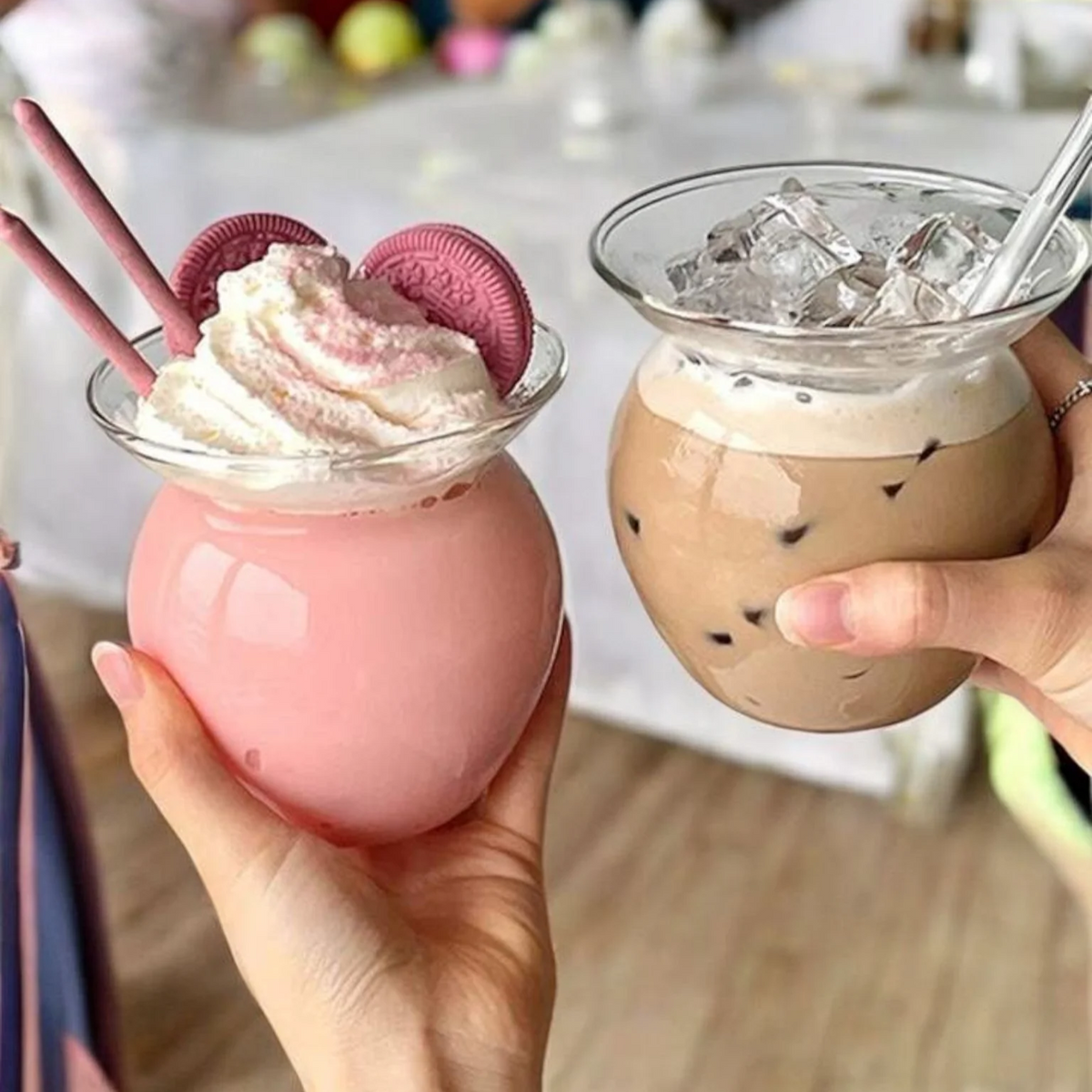 FroyoFlair Glass Cup Bowl Pakistan – Elegant Dessert Glass for Sundae, Ice Cream, Smoothies & Milkshakes