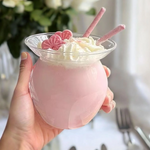 FroyoFlair Glass Cup Bowl Pakistan – Elegant Dessert Glass for Sundae, Ice Cream, Smoothies & Milkshakes