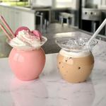 FroyoFlair Glass Cup Bowl Pakistan – Elegant Dessert Glass for Sundae, Ice Cream, Smoothies & Milkshakes