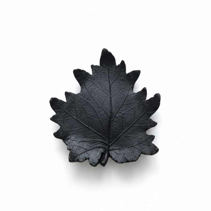 Luxury Leaf Shape Ceramic Trinket Tray – Decorative Ring & Earrings Holder Dish