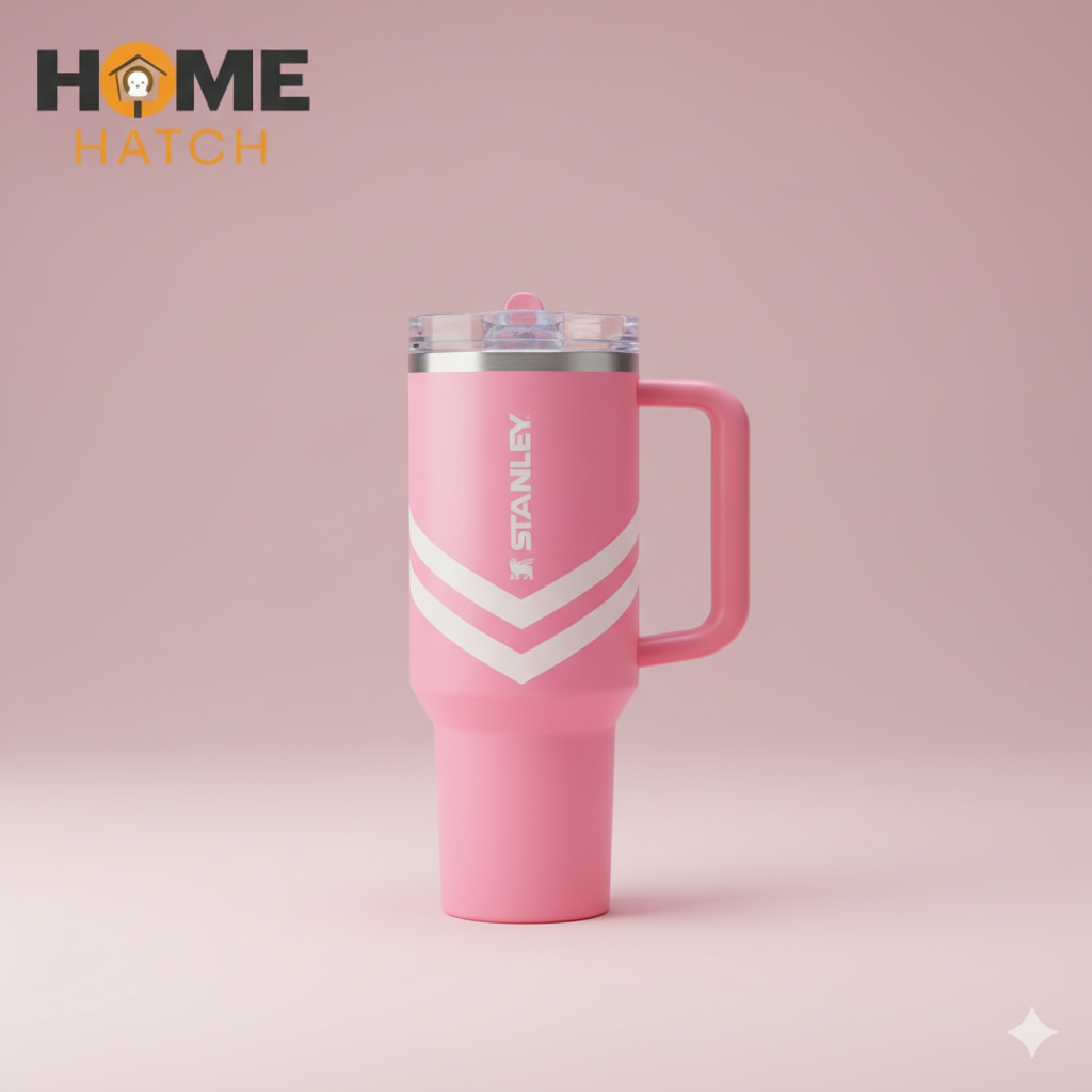 Stanley Quencher® ProTour Flip Straw Tumbler | 40 oz – Plumeria Chevron (Limited Edition)