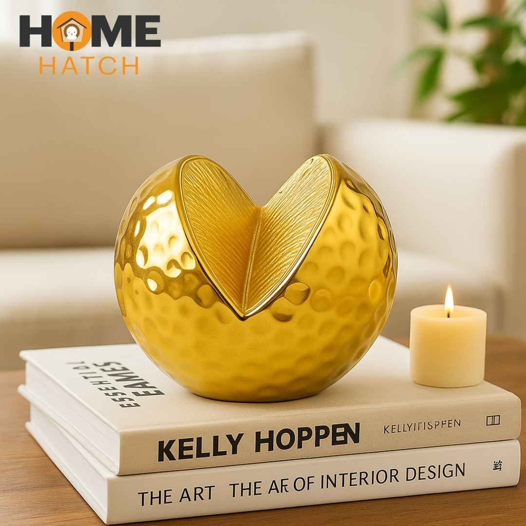 Gold Artificial Grapefruit Ceramic Décor Fruit | Centre Piece | Home Décor