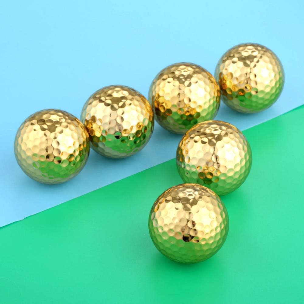 Golden Artificial Ceramic Gold Golf Ball | Centre Piece | Home Décor