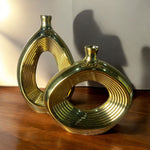 Vintage Stylish Golden Flower Vase | Home Decor | Pots & Vases