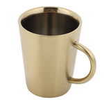 Golden Stainless Steel Mug with Handle – Plain & Textured