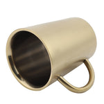 Golden Stainless Steel Mug with Handle – Plain & Textured