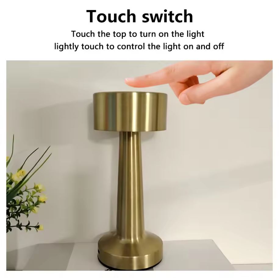 Nordic Minimalist Golden Touch Lamp - 3 Colour Changing Lamp