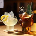 Gourd Shaped High Borosilicate Glass Cup Pakistan – Heat Resistant Transparent Drinkware for Coffee, Milk Tea, Juices, Cocktails & Desserts