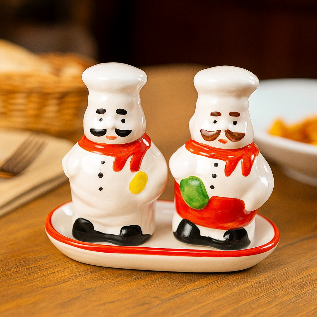 بسٹرو شیف نمک اور کالی مرچ شیکر سیٹ | باورچی خانے کے لوازمات