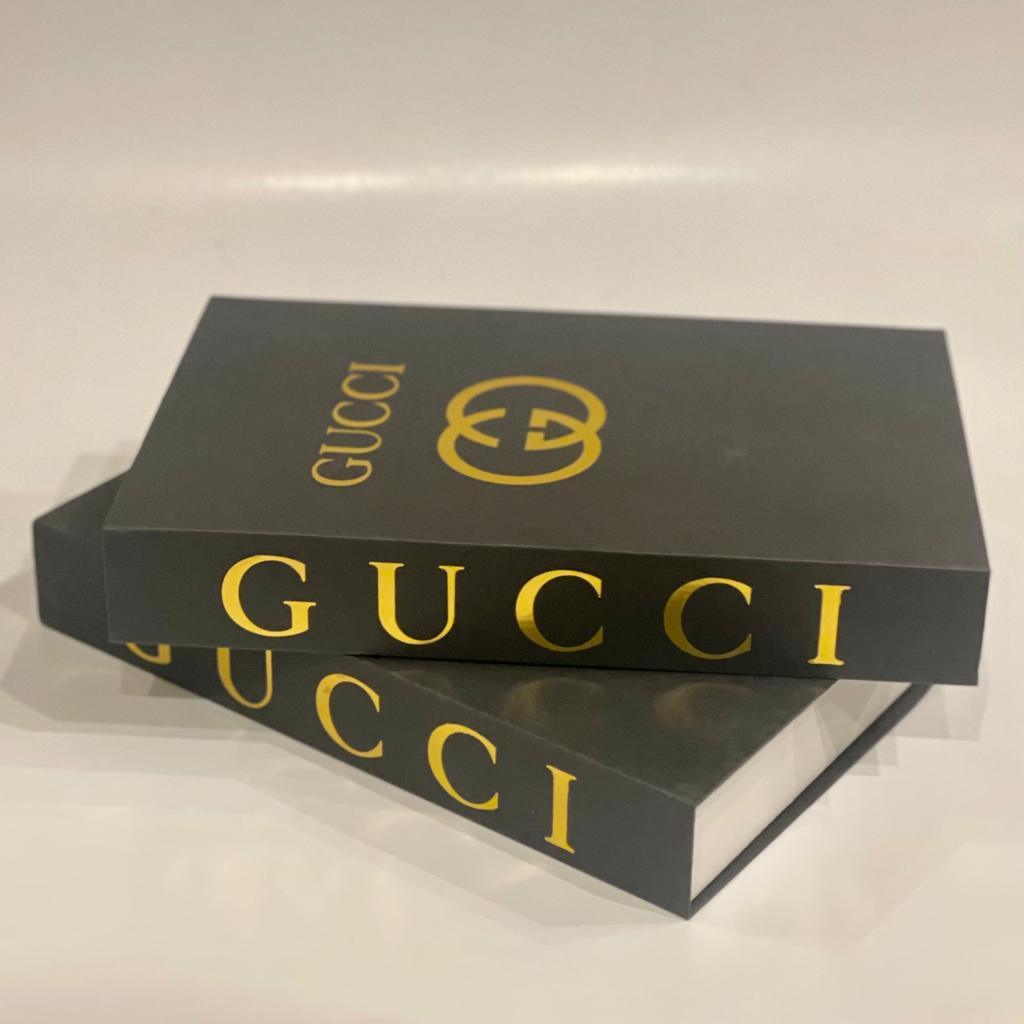 Gucci Faux Decorative Designer Books | Home Decor - Home Hatch