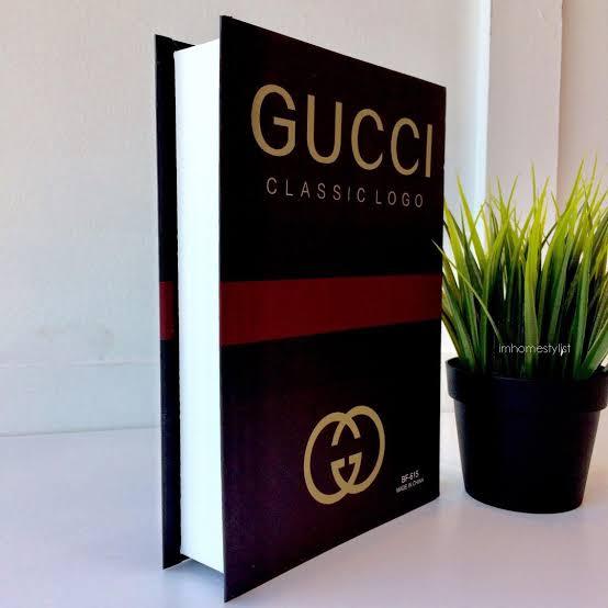 Gucci Faux Decorative Designer Books | Home Decor - Home Hatch
