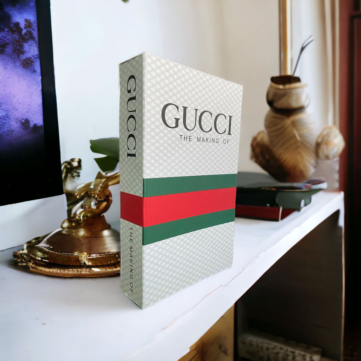 Gucci Faux Decorative Designer Books | Home Decor - Home Hatch