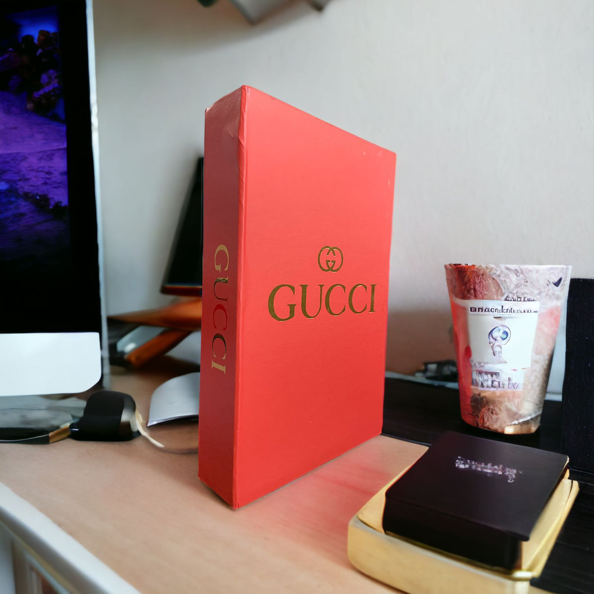 Gucci Faux Decorative Designer Books | Home Decor - Home Hatch